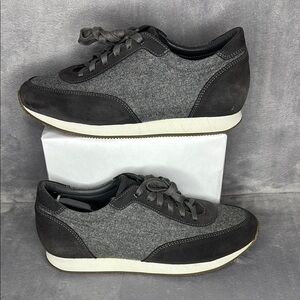 🔥🔥🔥 Men's Peter Millar Gray Suede Leather/Canvas Casual Sneakers Size 10🔥🔥🔥